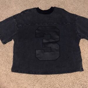 Men’s  Black Jersey Graphic T-Shirt